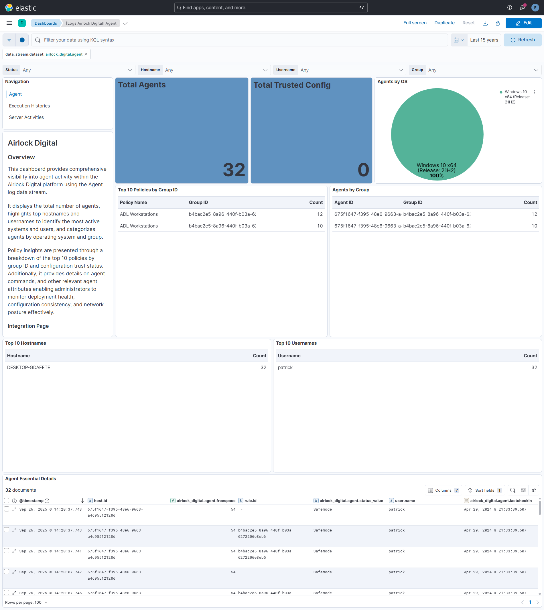 Agent Dashboard