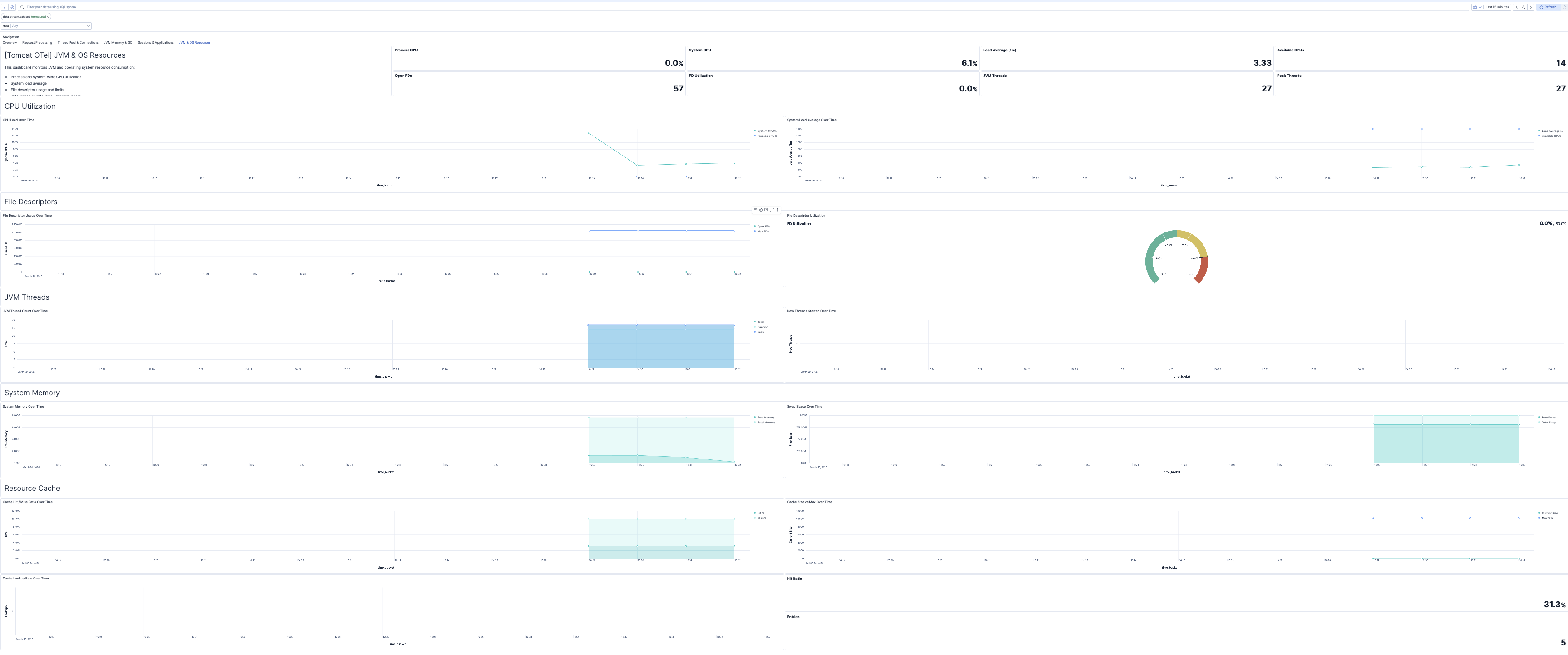 Apache Tomcat JVM & OS Resources