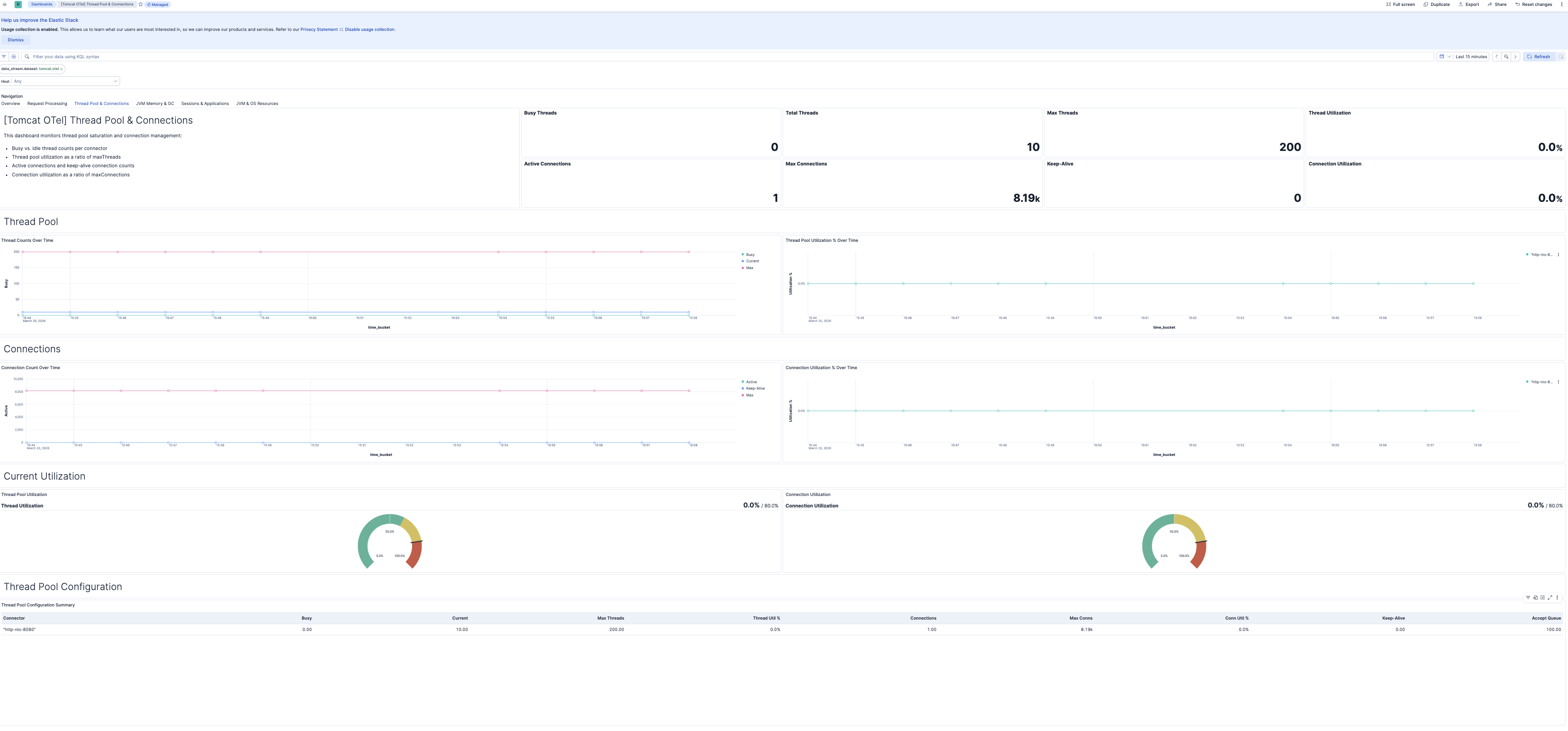 Apache Tomcat Thread Pool & Connections
