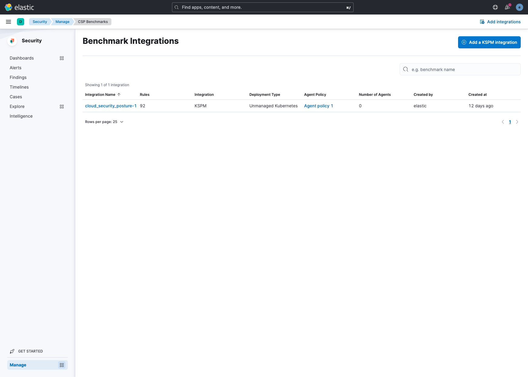 Benchmarks page