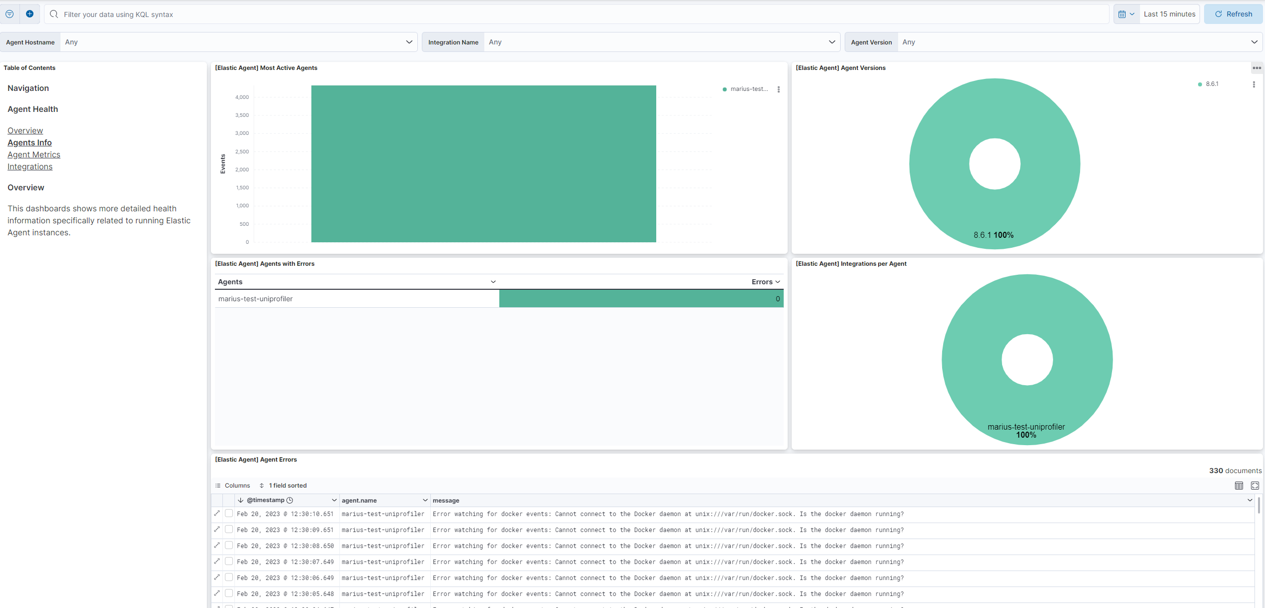 Elastic Agent Information