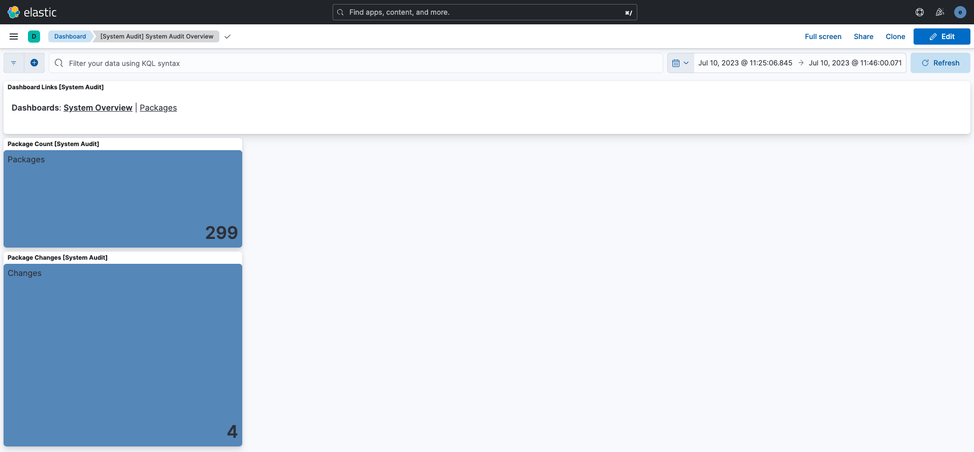 Overview Dashboard